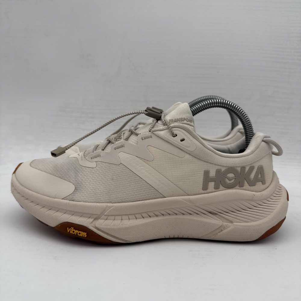 Hoka One One Transport Womens Sz 8 B Beige Running Shoes Sneakers 1123154 EEGG